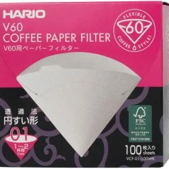 Hario V60 Size 01 Coffee Paper Filters Box