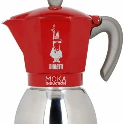 Bialetti Moka Induction Red Stovetop Espresso Maker