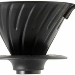 Hario V60 Steel Dripper Size 02 With Silicone Base, Matte Black
