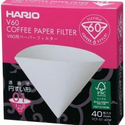 Hario V60 Size 01 Coffee Paper Filters Box