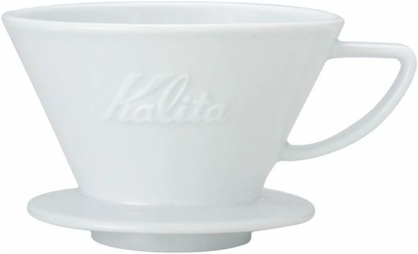 Kalita Wave #185 Ceramic Dripper, White 1 Kalita Wave #185 Ceramic Dripper, White