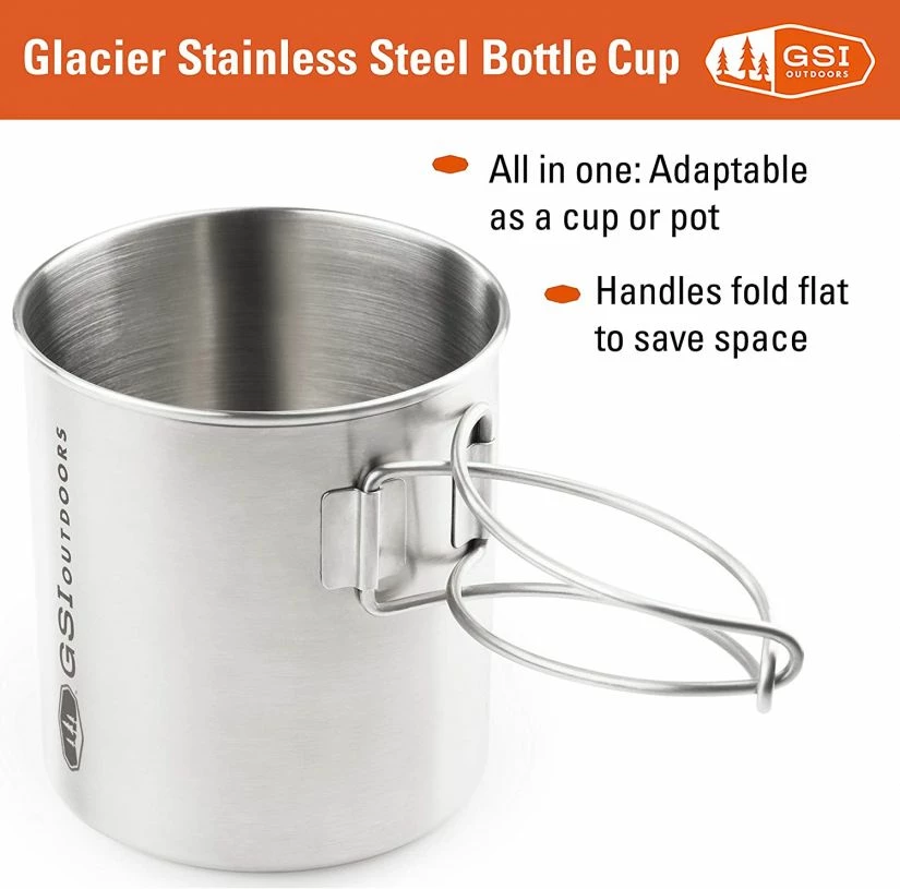 GSI Outdoors Glacier Stainless Bottle Cup 3 GSI Outdoors Glacier Stainless Bottle Cup - Image 3