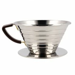 Kalita Wave #185 Stainless Steel Dripper -Bialetti shop kalita wave steel dripper 3099
