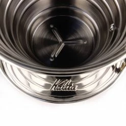 Kalita Wave #185 Stainless Steel Dripper -Bialetti shop kalita wave steel dripper 3102