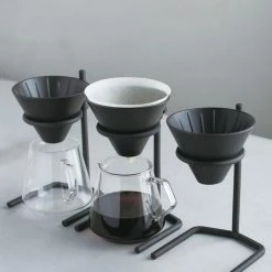 Kinto SCS-S04 Brewer Stand Set 4 Kuppia, Steel -Bialetti shop kinto scs s04 brewer stand set 3440