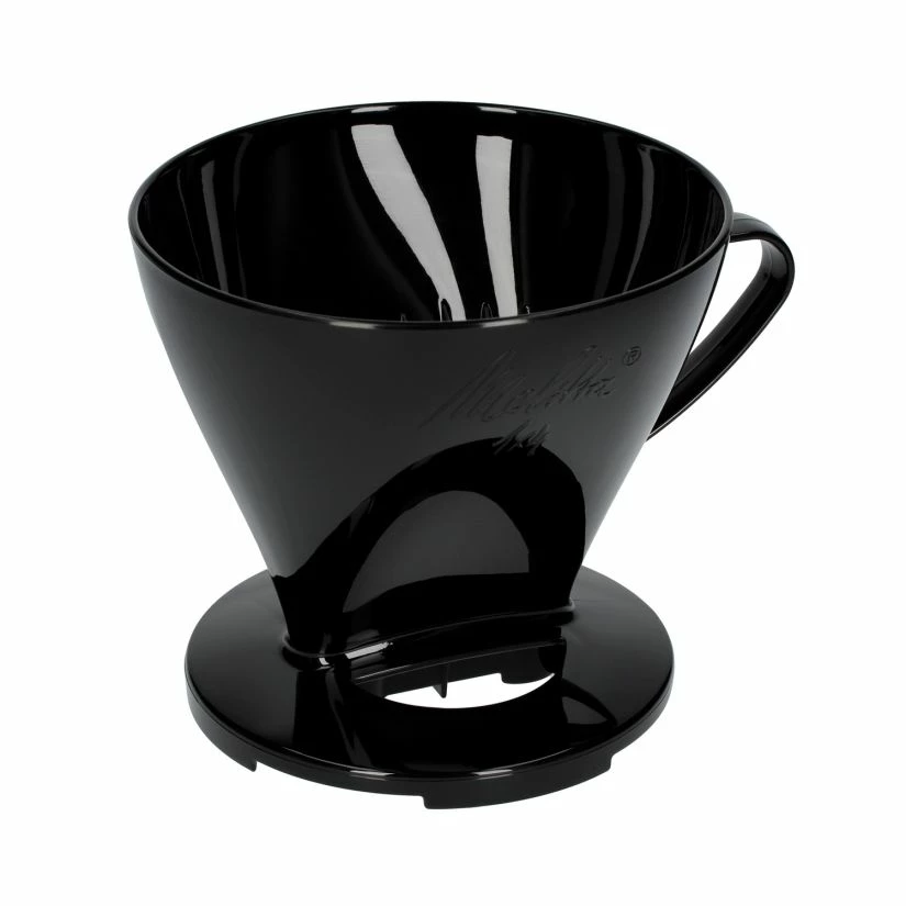 Melitta Pour Over Plastic Coffee Filter 1x4, Black 2 Melitta Pour Over Plastic Coffee Filter 1x4, Black - Image 2
