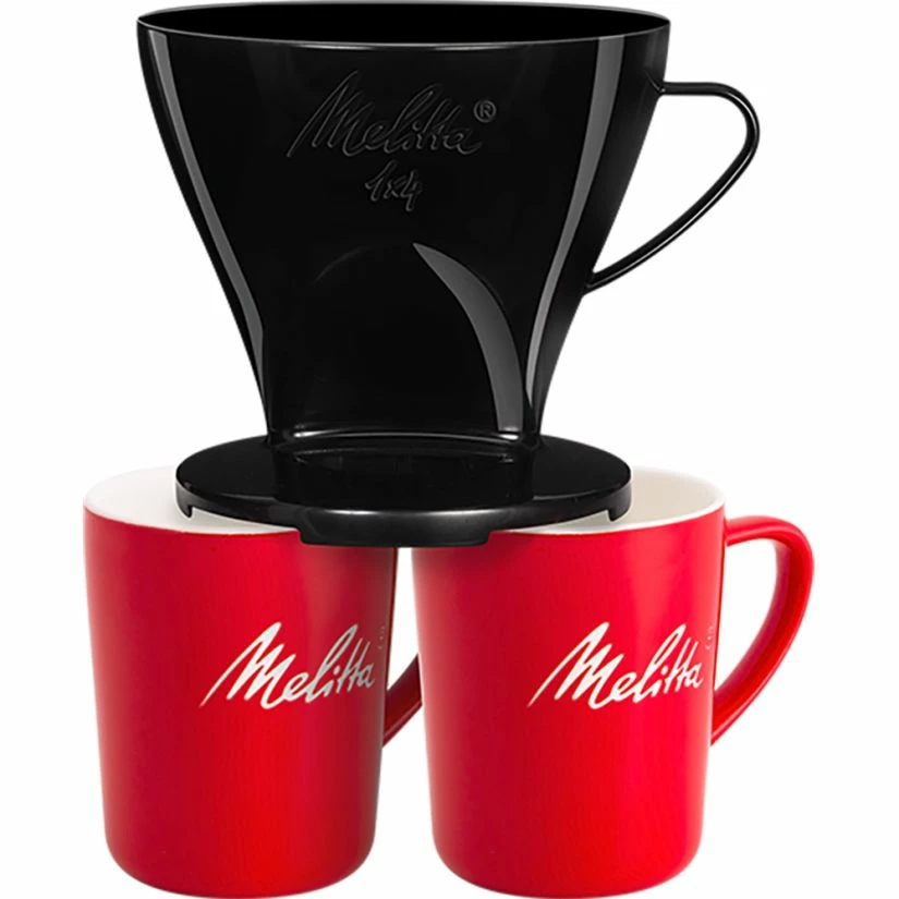 Melitta Pour Over Plastic Coffee Filter 1x4, Black 6 Melitta Pour Over Plastic Coffee Filter 1x4, Black - Image 6