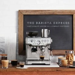 Sage The Barista Express Espresso Coffee Maker, Silver -Bialetti shop sage the barista express 2029