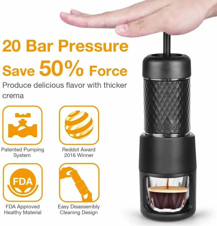 Staresso Basic (Capsules & Ground Coffee) Espresso Coffee Maker 4 Staresso Basic (Capsules & Ground Coffee) Espresso Coffee Maker - Image 4